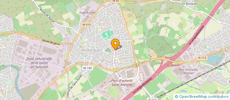 localisation de l'entreprise GAELO  VENDARGUES