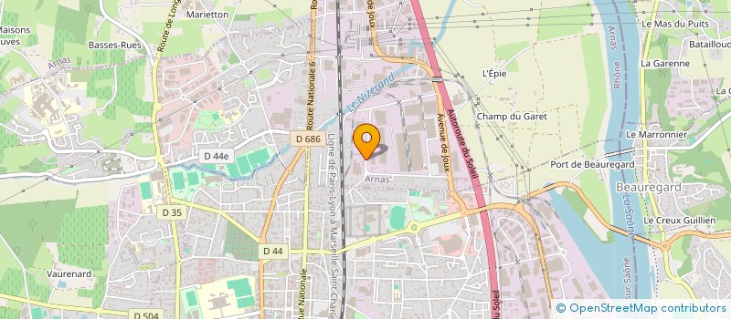 localisation de l'entreprise GAESODY à ARNAS