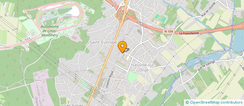 localisation de l'entreprise GAETAELLE  LEUVILLE-SUR-ORGE