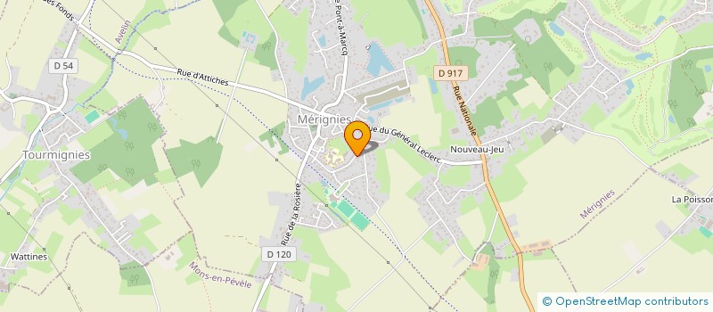 localisation de l'entreprise GAETAIS à MERIGNIES