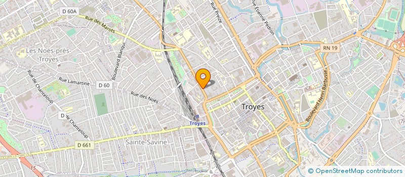 localisation de l'entreprise GAETAN BE à TROYES