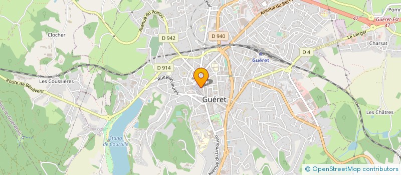localisation de l'entreprise GAETAN BIEN ETRE à GUERET