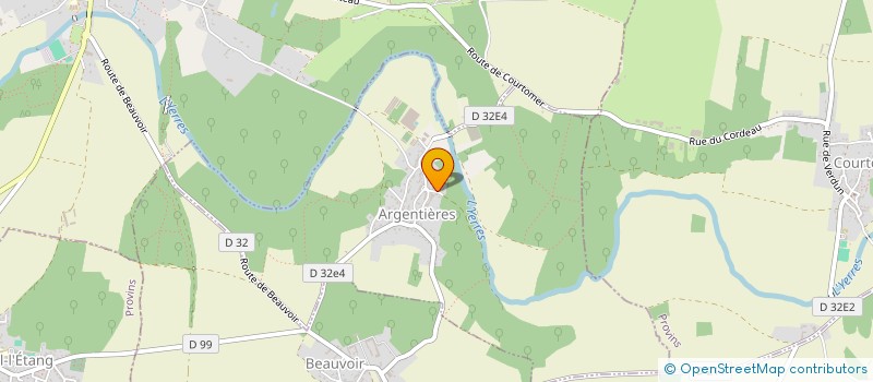 localisation de l'entreprise GAETAN DE ROUX  ARGENTIERES