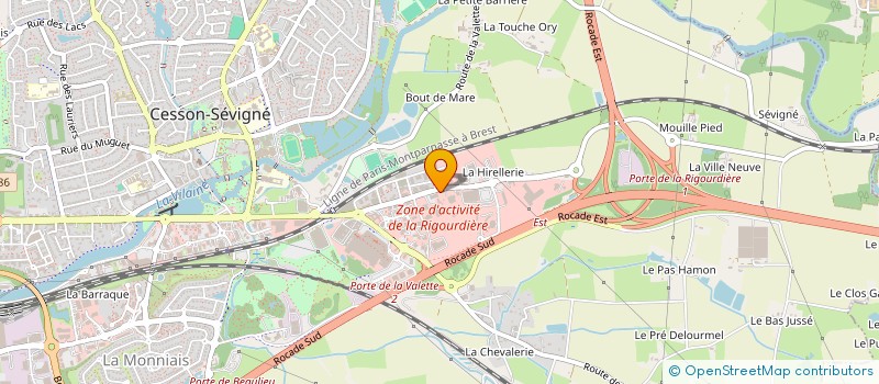 localisation de l'entreprise GAETAN JAN AUTOMOBILES  CESSON-SEVIGNE