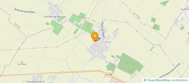 localisation de l'entreprise GAETAN MAHE à SEMUSSAC