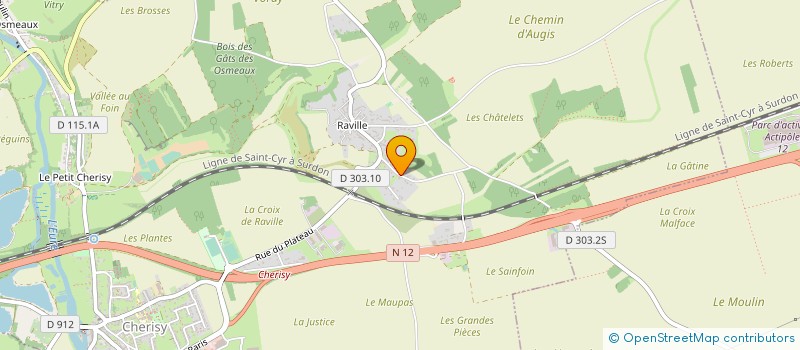 localisation de l'entreprise GAETAN VOLAILLES à CHERISY