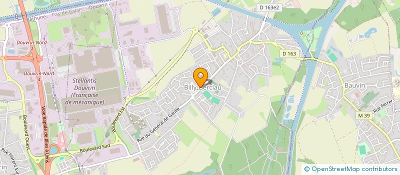 localisation de l'entreprise GAETEPNEUS  BILLY-BERCLAU