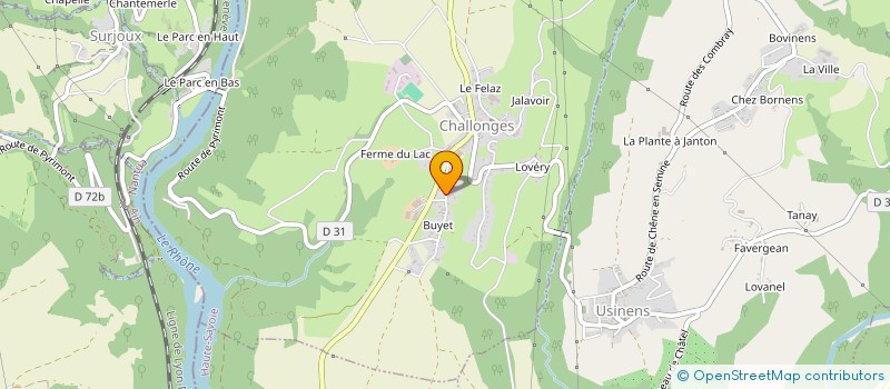 localisation de l'entreprise GAEYAN  CHALLONGES