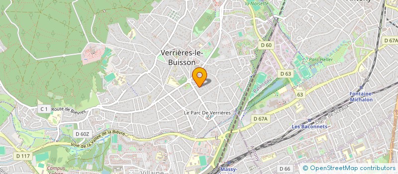 localisation de l'entreprise GAF à VERRIERES-LE-BUISSON