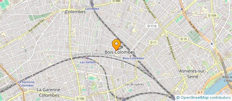 localisation de l'entreprise GAF'ALU PRODUCTIONS à BOIS-COLOMBES