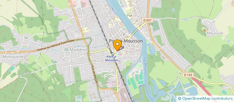 localisation de l'entreprise GAF DE REMENAUVILLE  PONT-A-MOUSSON