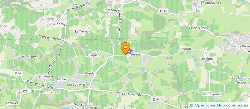 localisation de l'entreprise GAF DU DOMAINE DE TALANCE à DENICE