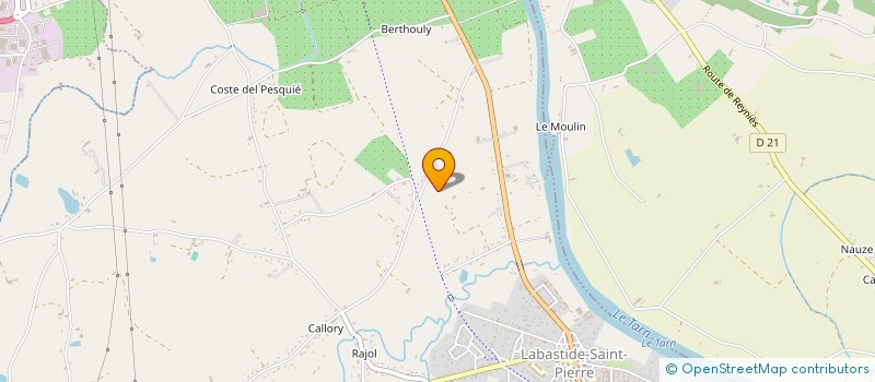 localisation de l'entreprise GAF LOCATION  LABASTIDE-SAINT-PIERRE