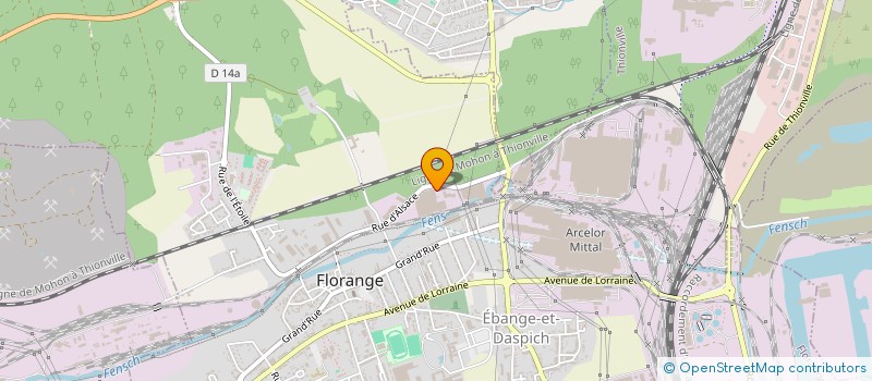 localisation de l'entreprise GAF METAL à FLORANGE
