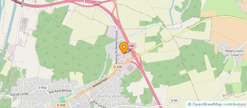 localisation de l'entreprise GAF SOLUTIONS  QUINCY-VOISINS