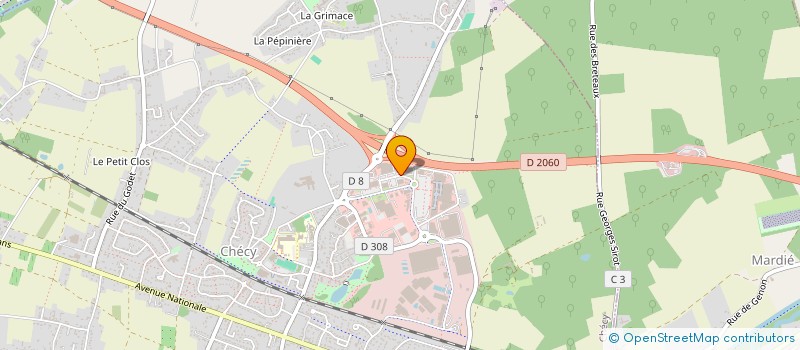 localisation de l'entreprise GAFA à CHECY