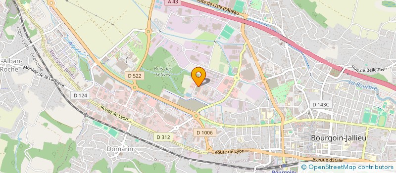 localisation de l'entreprise GAFA  BOURGOIN-JALLIEU