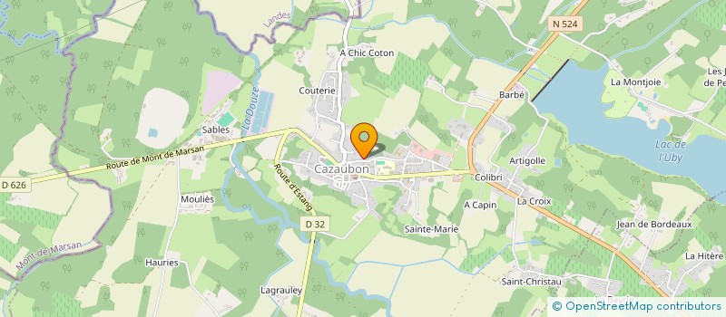 localisation de l'entreprise GAFAD  CAZAUBON