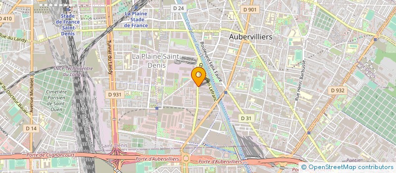 localisation de l'entreprise GAFAITI PRODUCTIONS à AUBERVILLIERS