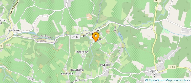 localisation de l'entreprise GAFET FUN SCIENCE 33  LANGOIRAN