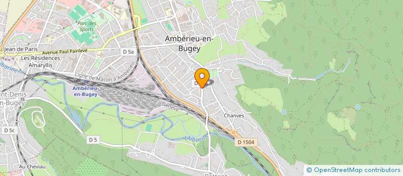 localisation de l'entreprise GAGA FRANCE à AMBERIEU-EN-BUGEY