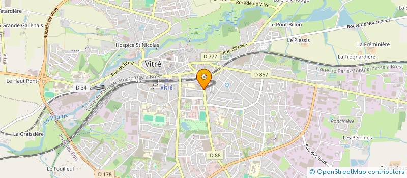 localisation de l'entreprise GAGABOULE  VITRE