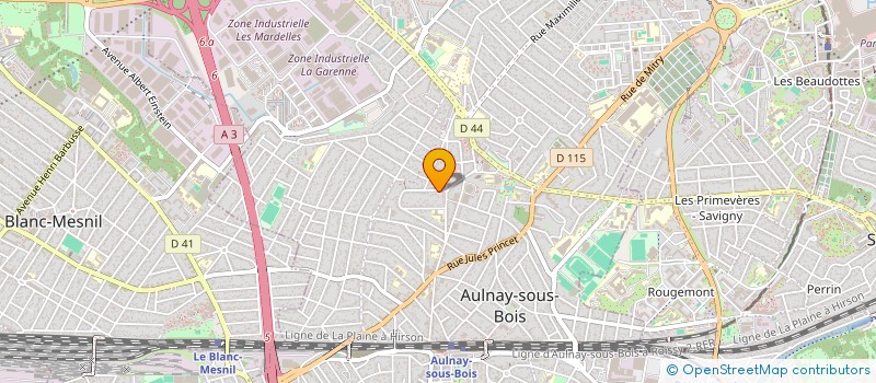 localisation de l'entreprise GAGARINE  AULNAY-SOUS-BOIS