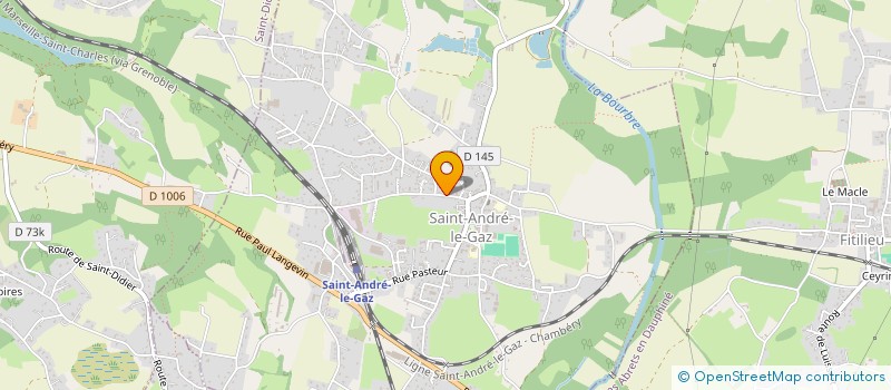 localisation de l'entreprise GAGET  LES ABRETS-EN-DAUPHINE