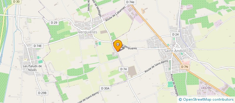 localisation de l'entreprise GAGGINI ET FILS à SAINT-ANDIOL