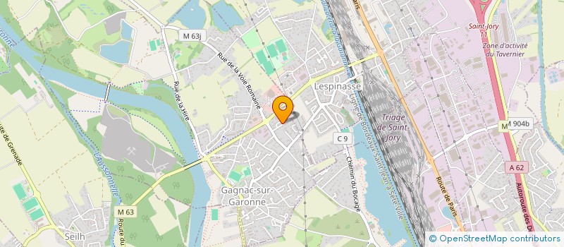 localisation de l'entreprise GAGGNAC OPTICIENS  GAGNAC-SUR-GARONNE