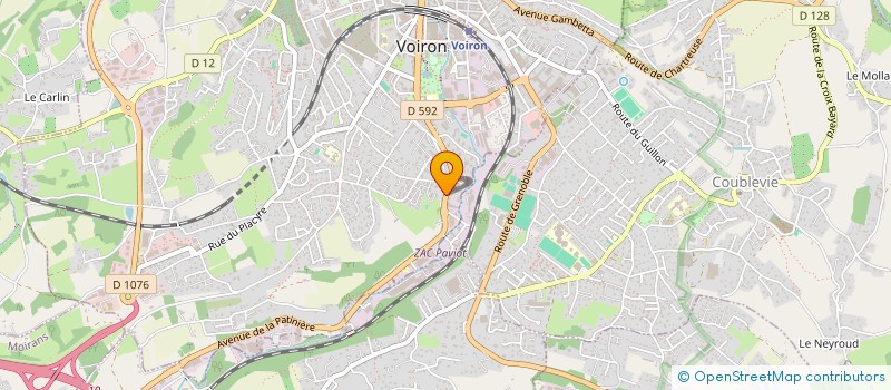 localisation de l'entreprise GAGLIA à VOIRON