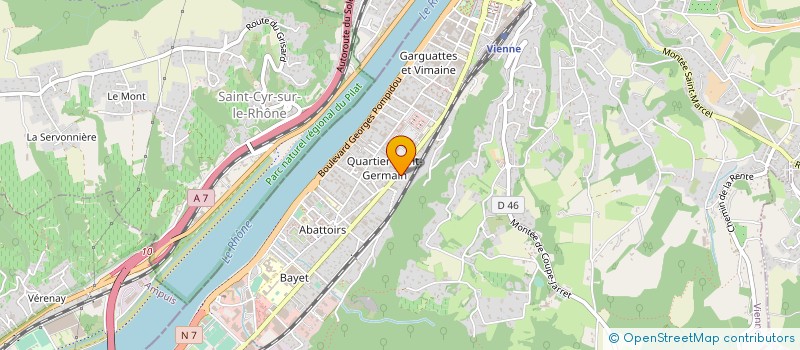 localisation de l'entreprise GAGLIARDI PISCINE à VIENNE