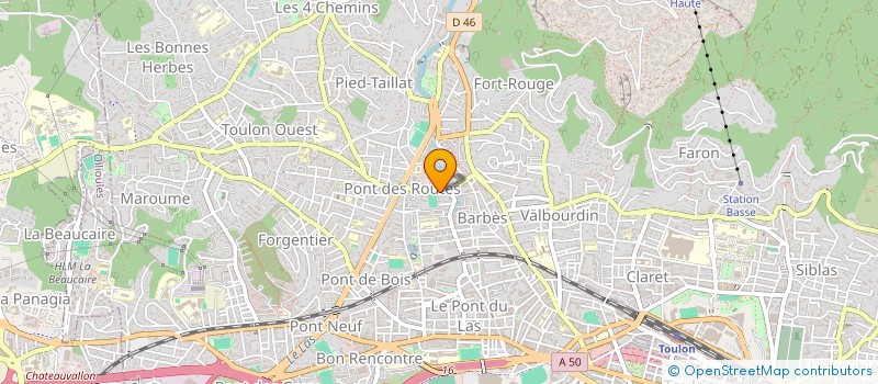 localisation de l'entreprise GAGLIONE LAURENCE ET REYNIER ERIC  TOULON