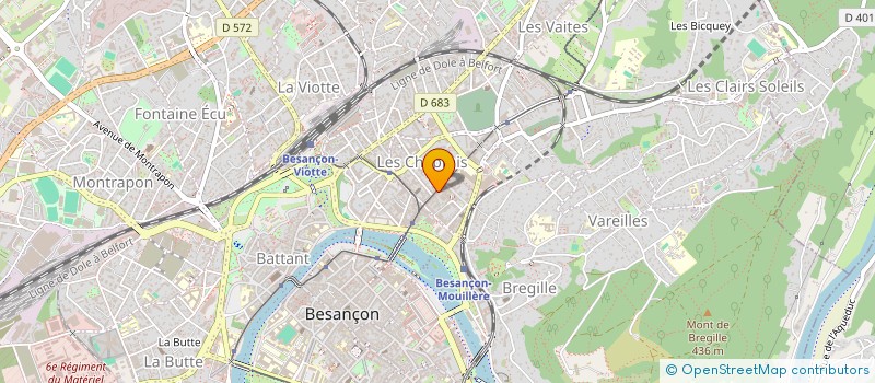 localisation de l'entreprise GAGLIONE TRANSPORT EXPRESS à BESANCON