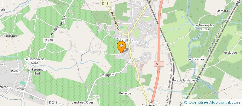 localisation de l'entreprise GAGNAIRE DEVELOPPEMENT  CAVIGNAC