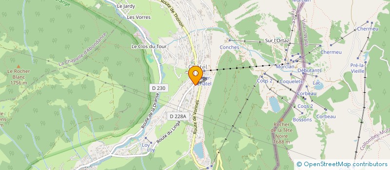 localisation de l'entreprise GAGNAND à CHATEL