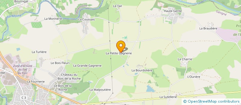 localisation de l'entreprise GAGNE ENVIRONNEMENT  GETIGNE