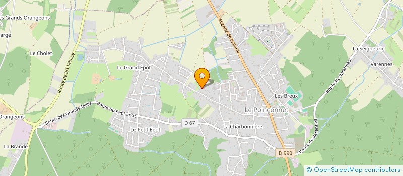 localisation de l'entreprise GAGNERAULT à LE POINCONNET