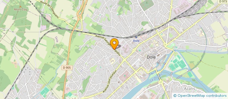 localisation de l'entreprise GAGNEUR à DOLE