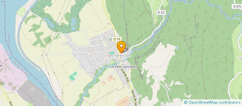 localisation de l'entreprise GAGNEUX CHEVILLARD à SERRIERES-DE-BRIORD
