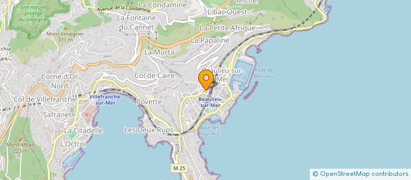 localisation de l'entreprise GAGNIER ET ROUX à BEAULIEU-SUR-MER