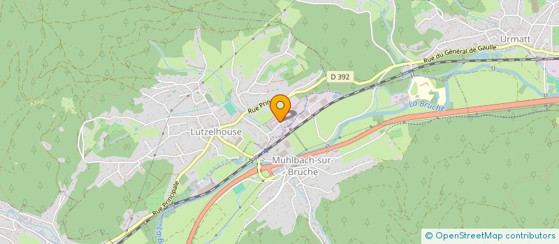 localisation de l'entreprise GAGNIERE BERNARD  MUHLBACH-SUR-BRUCHE