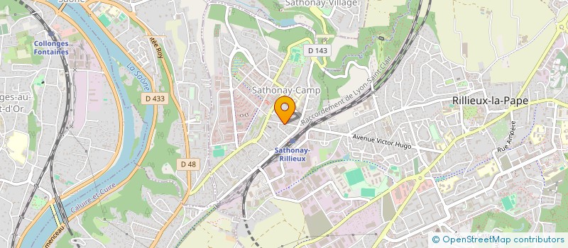 localisation de l'entreprise GAGNOLET MARIE FRANCE ET RENEE à SATHONAY-CAMP