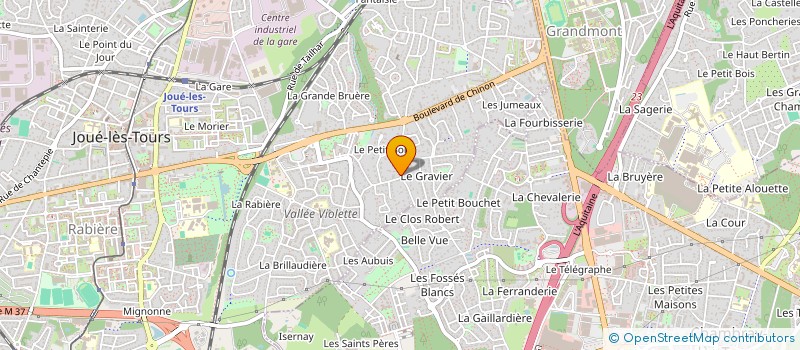 localisation de l'entreprise GAGNON MARGAS  JOUE-LES-TOURS