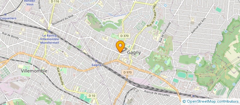 localisation de l'entreprise GAGNY à GAGNY