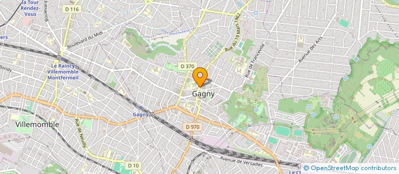 localisation de l'entreprise GAGNY BIKES à GAGNY