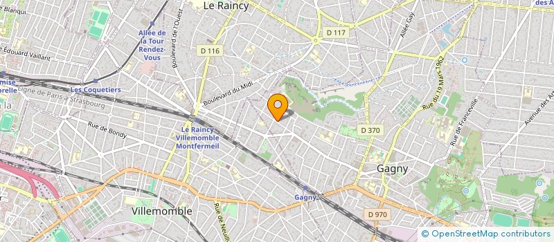 localisation de l'entreprise GAGNY IMMO INVEST à GAGNY