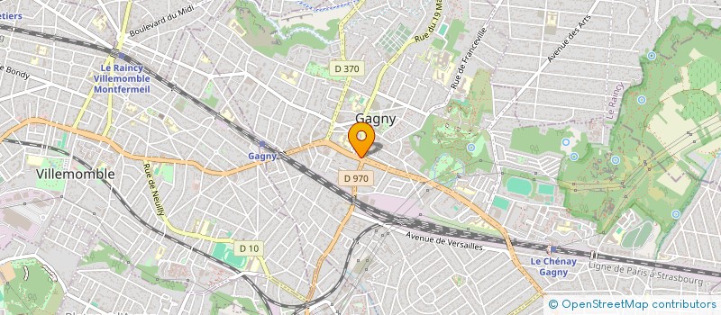 localisation de l'entreprise GAGNY PARE BRISE à GAGNY