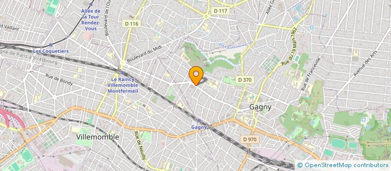 localisation de l'entreprise GAGNY SERVICES ET COURSES à GAGNY