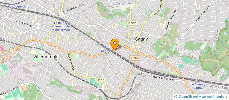 localisation de l'entreprise GAGNY SOLEIL à GAGNY